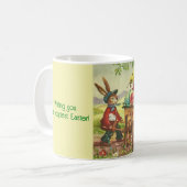 Mug de livraison de lapin de Pâques vintage (Devant gauche)