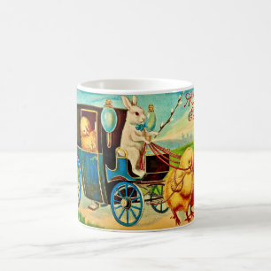Mug de livraison de lapin et de poussins