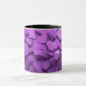 Mug de logo 3D PQExplorer : violet et fuchsia D (Centre)