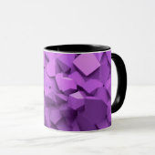Mug de logo 3D PQExplorer : violet et fuchsia D (Devant droit)