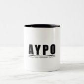 Mug de logo AYPO (blanc) (Centre)