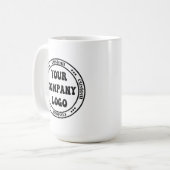 Mug de logo d'entreprise personnalisé pour les emp (Devant gauche)