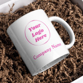 Mug de logo féminin rose