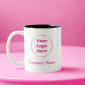 Mug de logo féminin rose