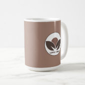 Mug de logo Mocha Mousse personnalisé (Devant droit)