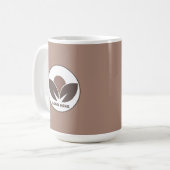 Mug de logo Mocha Mousse personnalisé (Devant gauche)