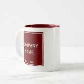 Mug de logo personnalisé - Cadeau d'appréciation d (Devant gauche)