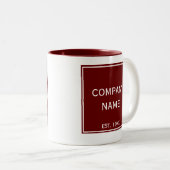 Mug de logo personnalisé - Cadeau d'appréciation d (Devant droit)