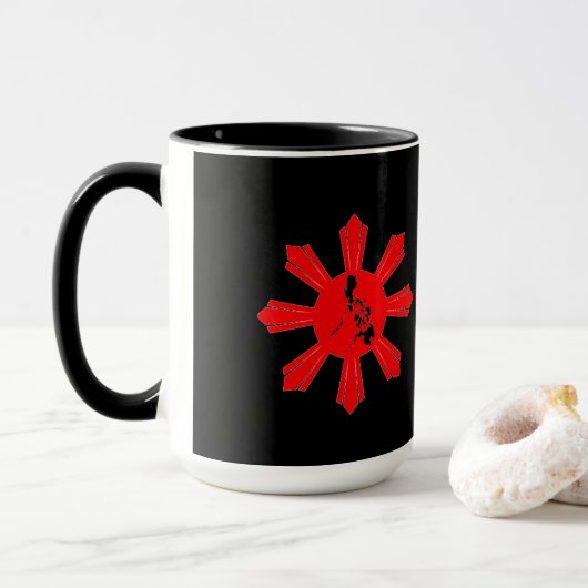 Mug de logo philippin (Avec donut)