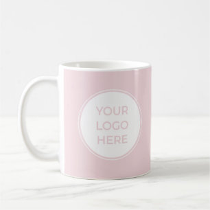 Mug de logo rose simple pour les entreprises