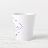 Mug de logo violet CSCMC (Devant)