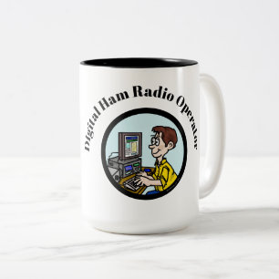 Mug de l'opérateur radio de jambon numérique