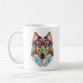 Mug de loup coloré (Gauche)
