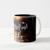 Mug de loup gris survivant (Devant droit)