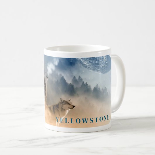 Mug de loups de Yellowstone (Devant droit)