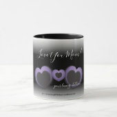 Mug ❤ de lt PURPLE "amour vous personnaliser de coeur (Centre)