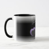 Mug ❤ de lt PURPLE "amour vous personnaliser de coeur (Gauche)