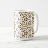 Mug de luxe blanc et or (Devant droit)