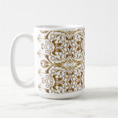 Mug de luxe blanc et or (Gauche)