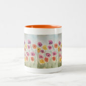 Mug de luxe en fleurs colorées (Centre)