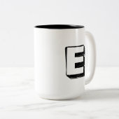 Mug de luxe personnalisé E - Éloge Exceptionnel (Devant droit)