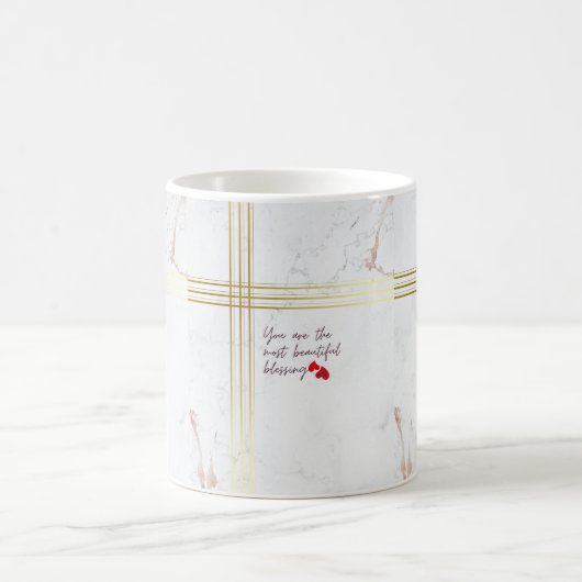 Mug de Luxe "Vous êtes la plus belle bénédiction (Centre)