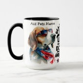 Mug de maman Beagle personnalisée (Gauche)