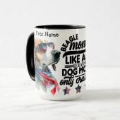 Mug de maman Beagle personnalisée (Devant gauche)