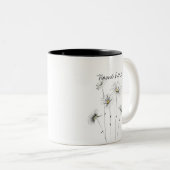 Mug de marguerite personnalisée (Devant droit)