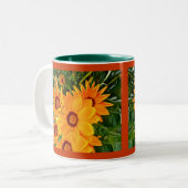 Mug de marguerites africaines (Devant gauche)