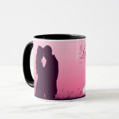 Mug de mariage, d'anniversaire | Cadeau de Saint-V (Devant gauche)