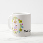 Mug de mariage de la mariée chat et du marié (Devant gauche)