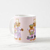 Mug de mariage de mariée et marié chat (Devant gauche)