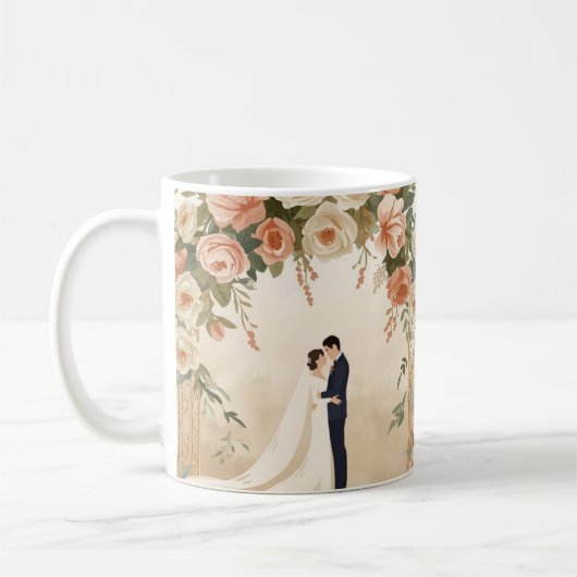 Mug de mariage personnalisé (Gauche)