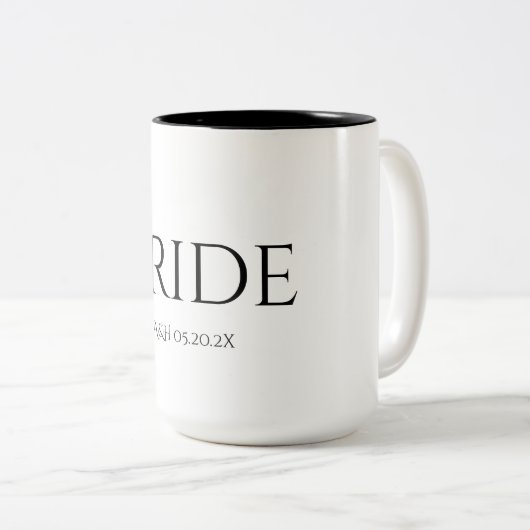 Mug de mariée classique (Devant droit)