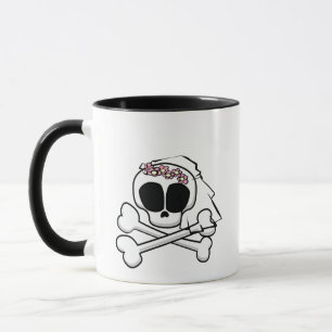 Mug de mariée crânienne