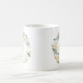 Mug de mariée du mariage blanc de la Fleur d'or (Centre)