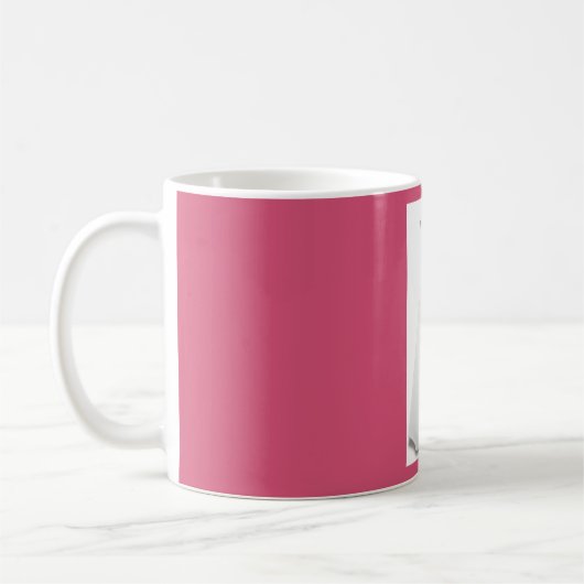 Mug de mariée Mariage rose et blanc (Gauche)