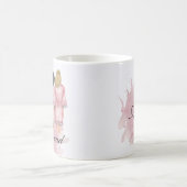 Mug de mariée rougir robes mariage monogramme (Centre)