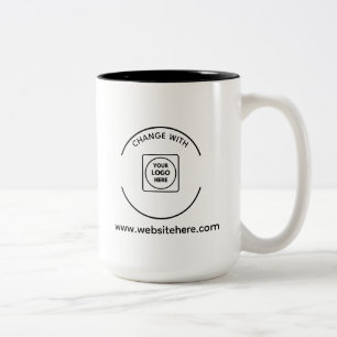 Mug de marque de site Web avec logo d'entreprise p