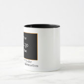 Mug de marque noire (Centre)