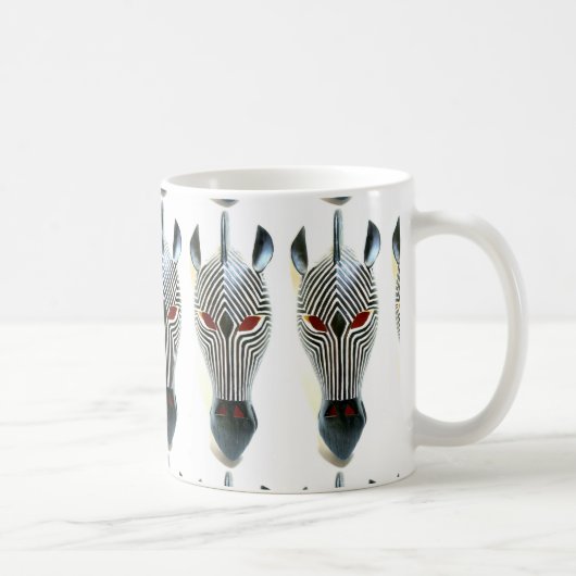 mug de masque zèbre africain (Droite)