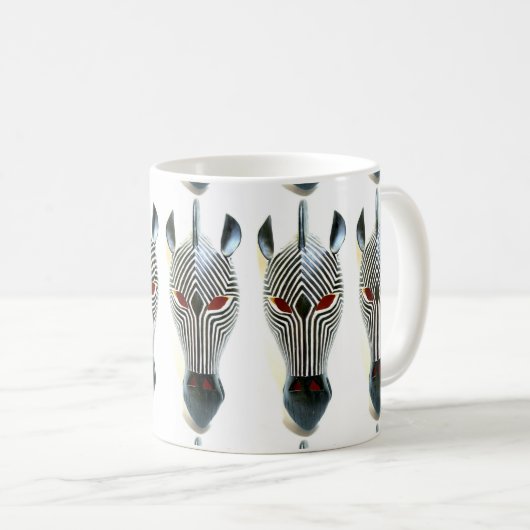 mug de masques de zèbre africain (Devant droit)