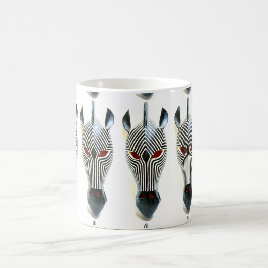 mug de masques de zèbre africain (Centre)