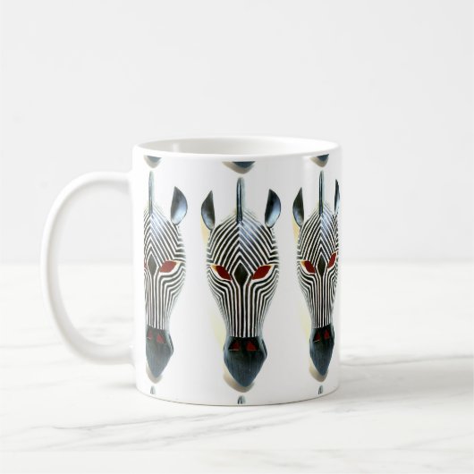 mug de masques de zèbre africain (Gauche)