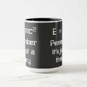 Mug ² d'E=mc. La théorie d'Einstein de relativité sur (Centre)