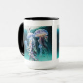 Mug de méduses Combo, 15 oz (Devant gauche)