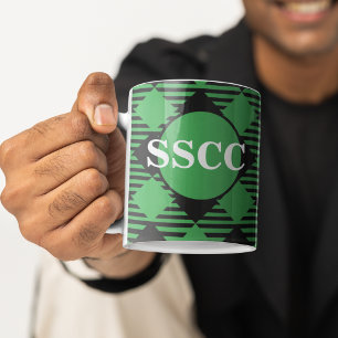Mug de membre du club de pays personnalisé Green P