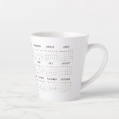 Mug de mémoire Calendrier personnalisé 2025 contem (Droite)