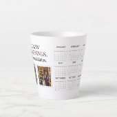 Mug de mémoire Calendrier personnalisé 2025 contem (Devant)